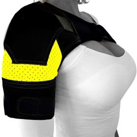 Breathable and ice pack sports shoulder pads (Color: Yellow)